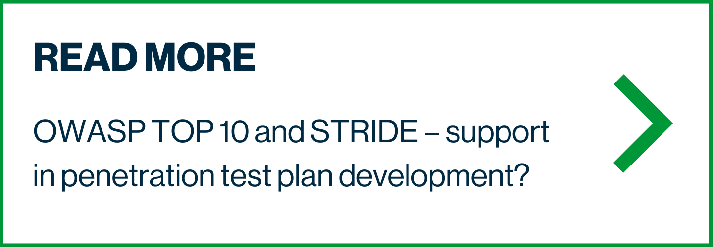 OWASP TOP 10 and STRIDE – support in penetration test plan development