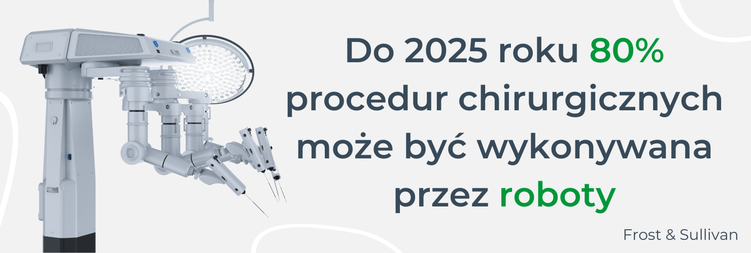 Do 2025 roku 80% procedur chirurgicznych może być wykonywana przez roboty